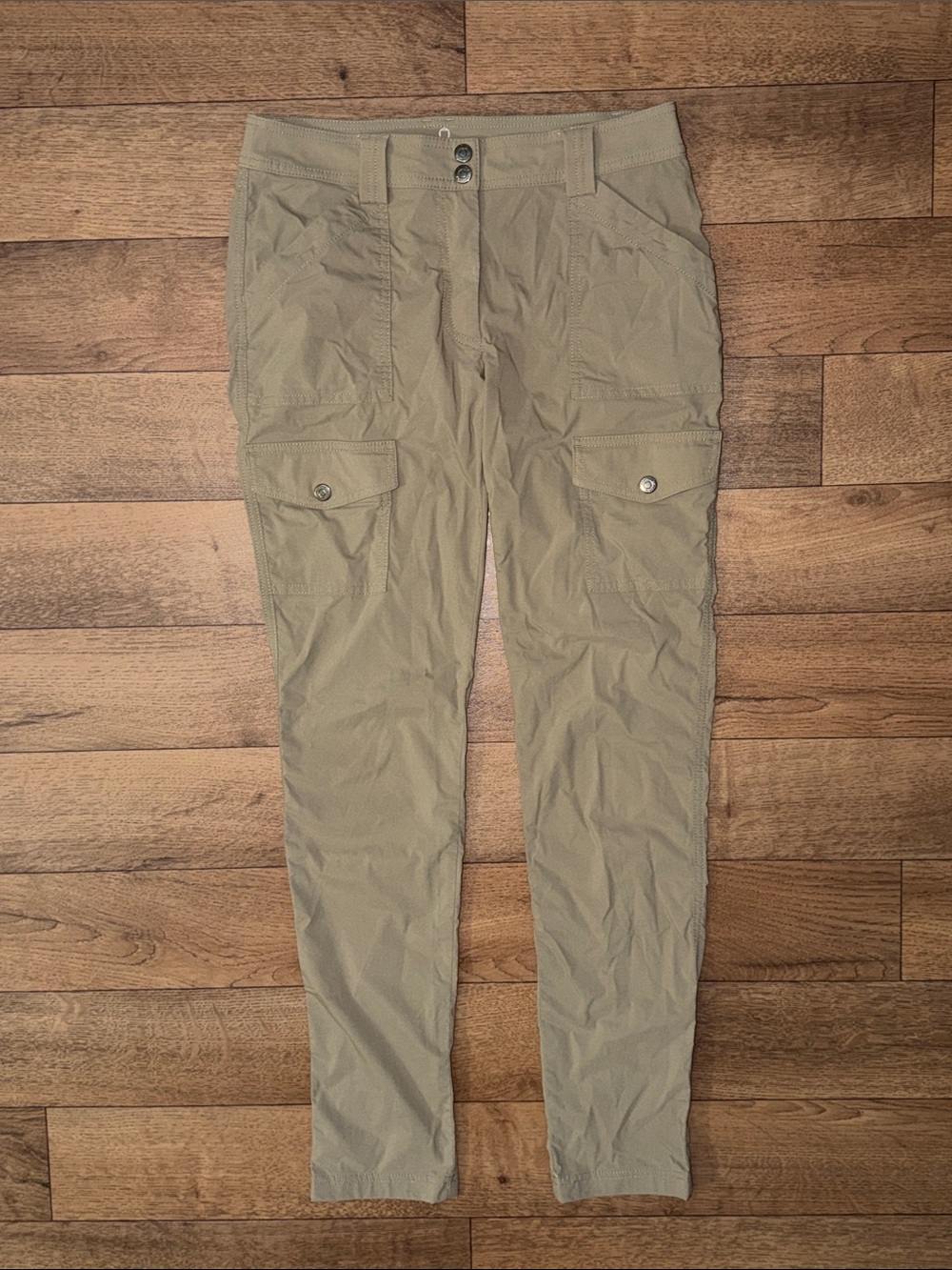 Anatomie Size Small Kate Cargo Skinny Pants Khaki Casual Hiking Trail Gorpcore S